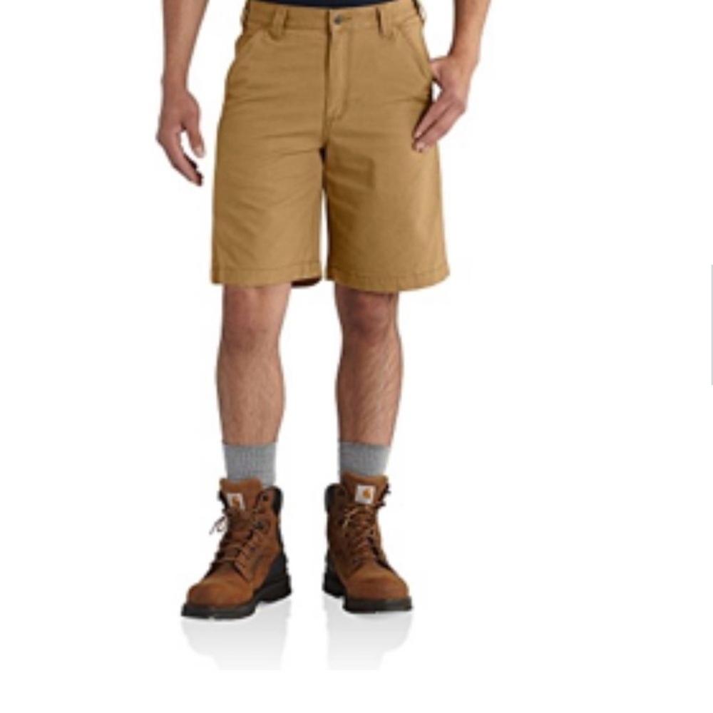 NWT Carhartt Men's Rugged Flex Rigby Short, Hickory, 42 Regular 10” Inseam